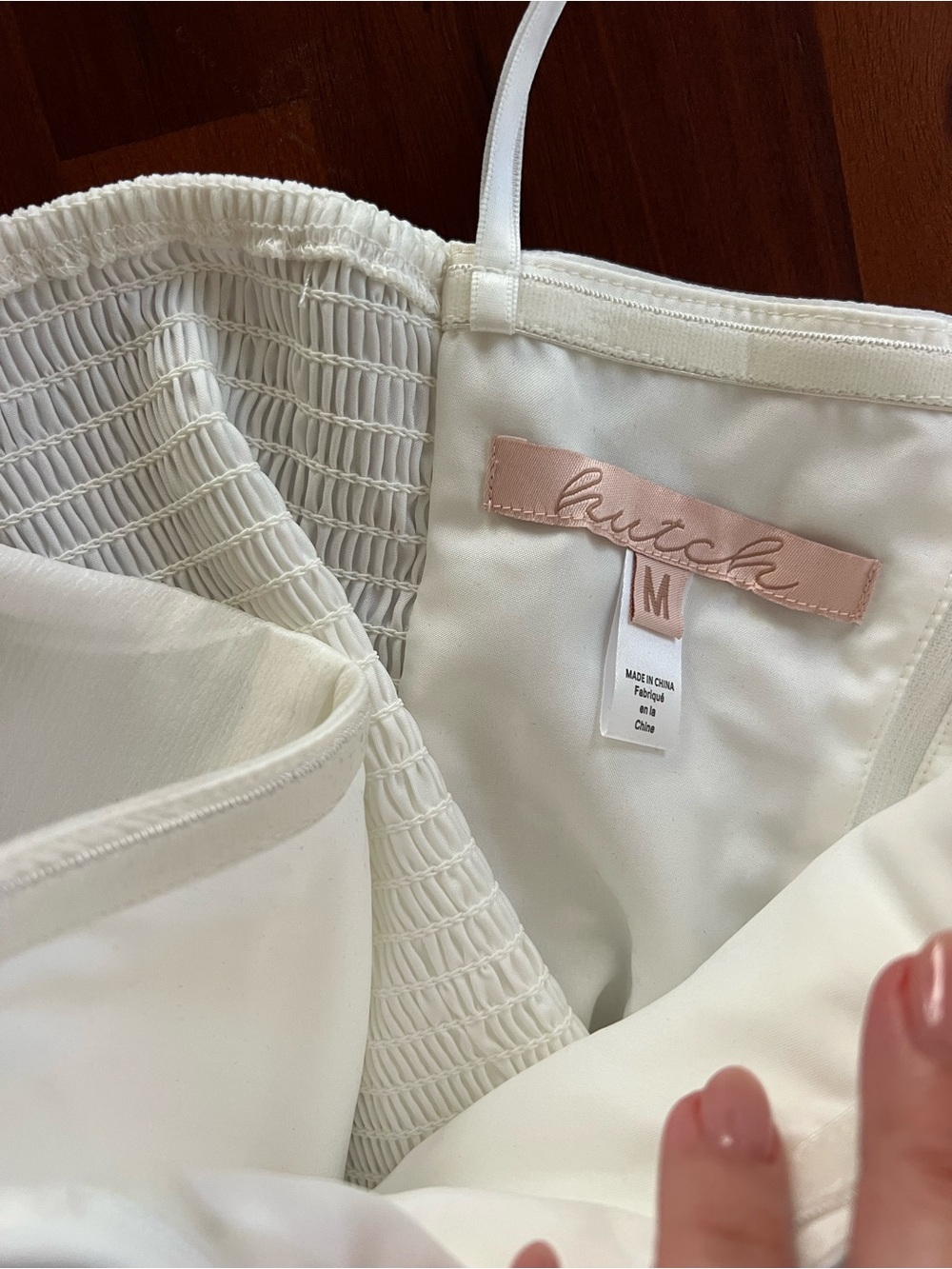 Hutch Reni Strapless Bow-Front Top in Ivory - Picture 6 of 6